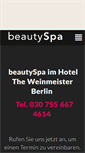 Mobile Screenshot of beautyspaberlin.de